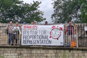 York protest in support of a change in the way we vote