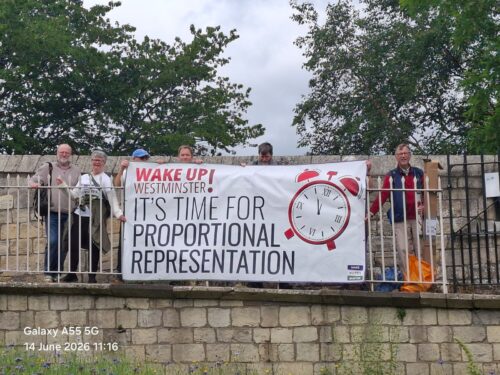 York protest in support of a change in the way we vote