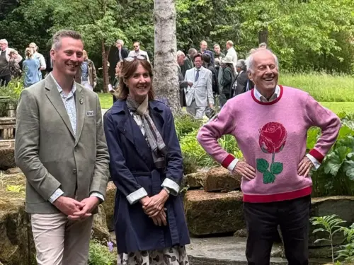 Watch: TV star launches spectacular new garden at North Yorkshire attraction
