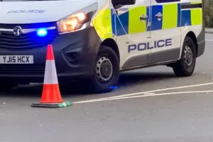Crash on the A64 – Emergency services on the scene