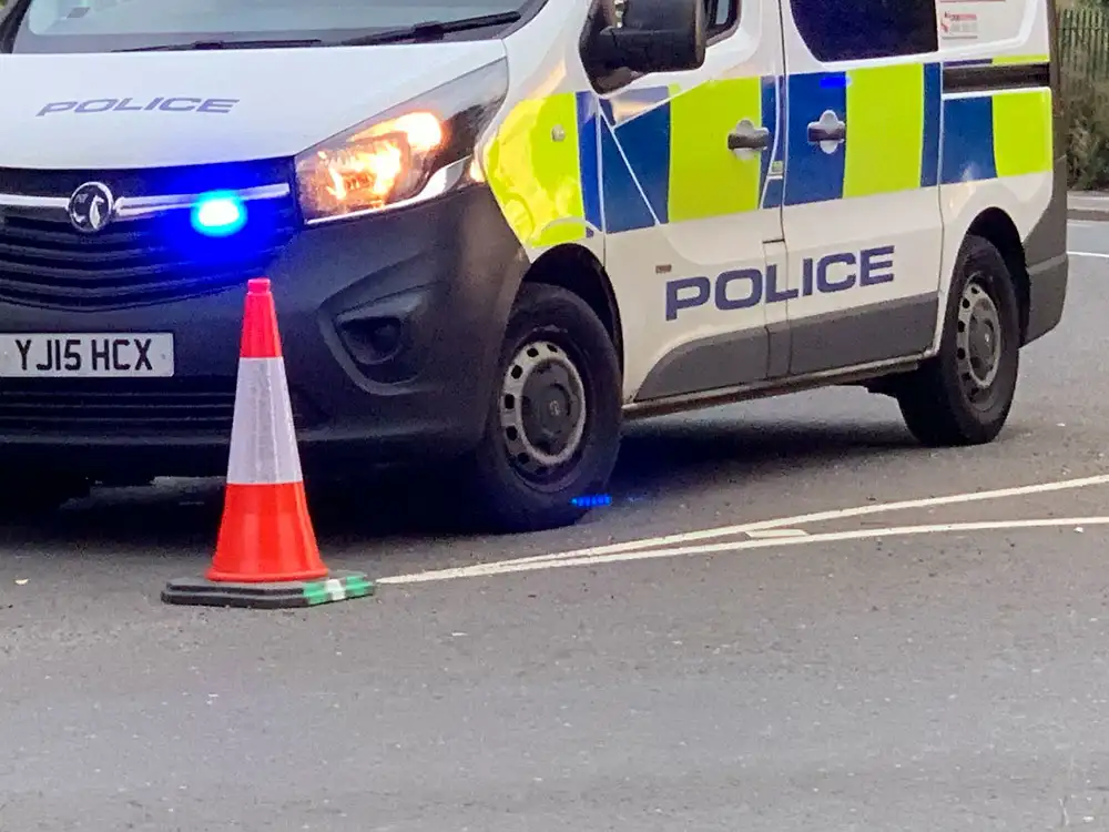 Crash on the A64 – Emergency services on the scene