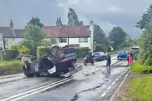 Dramatic crash in North Yorkshire village prompts calls for speed cut