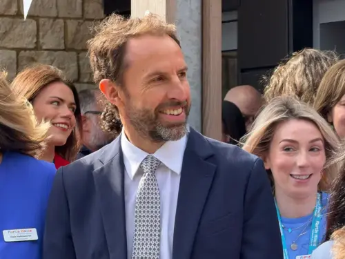 Watch: Football legend Sir Gareth Southgate opens £21.9m hospice development