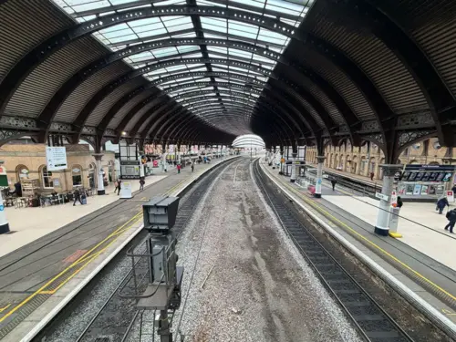 Emergency services called after person falls onto the railway tracks in York