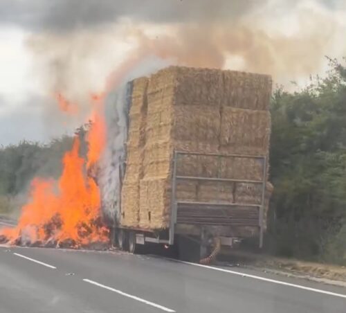 Latest: A19 Easingwold bypass to remain closed overnight again after trailer fire