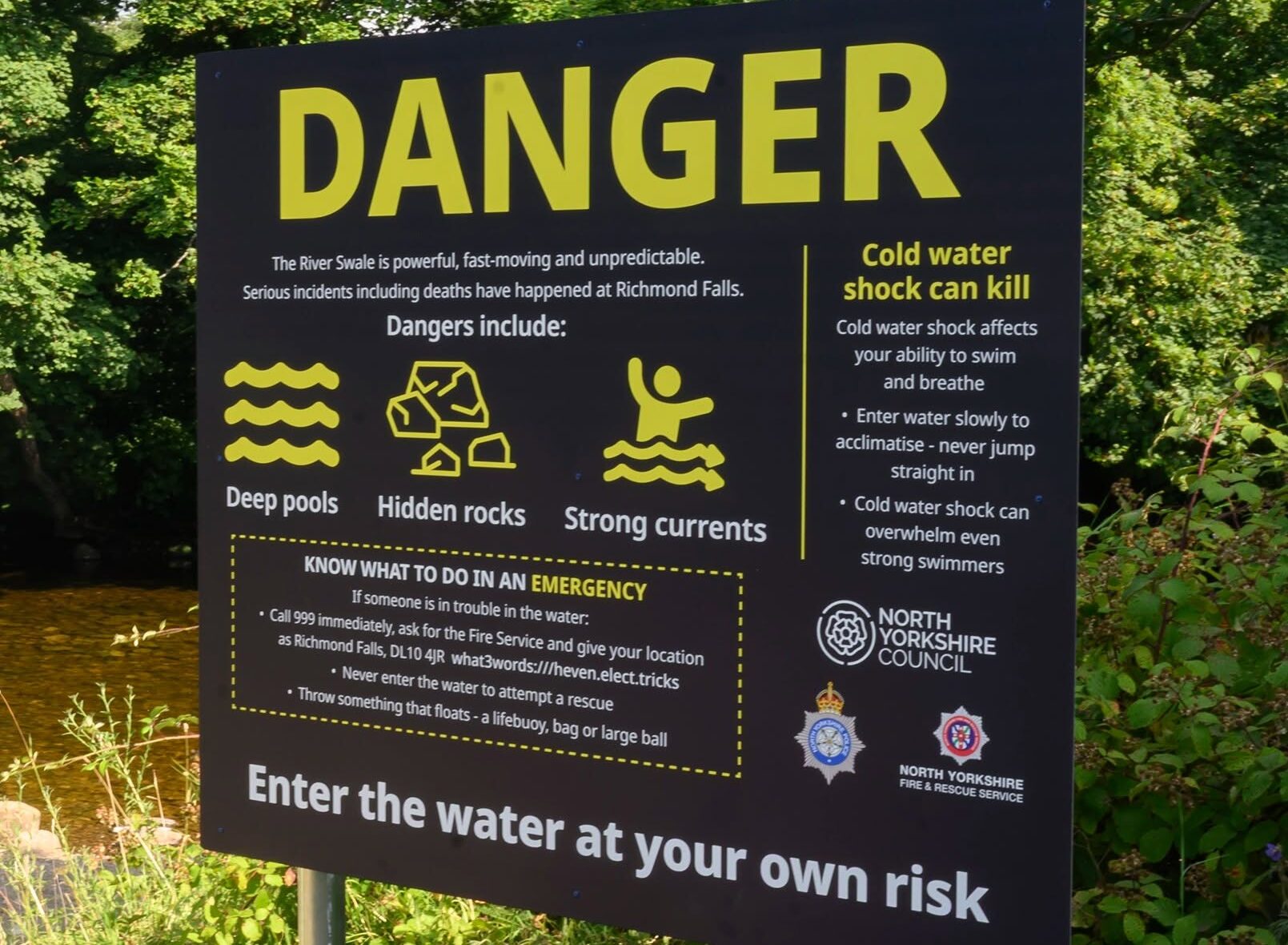 Warning signs at waterfalls aim to help prevent future tragedies