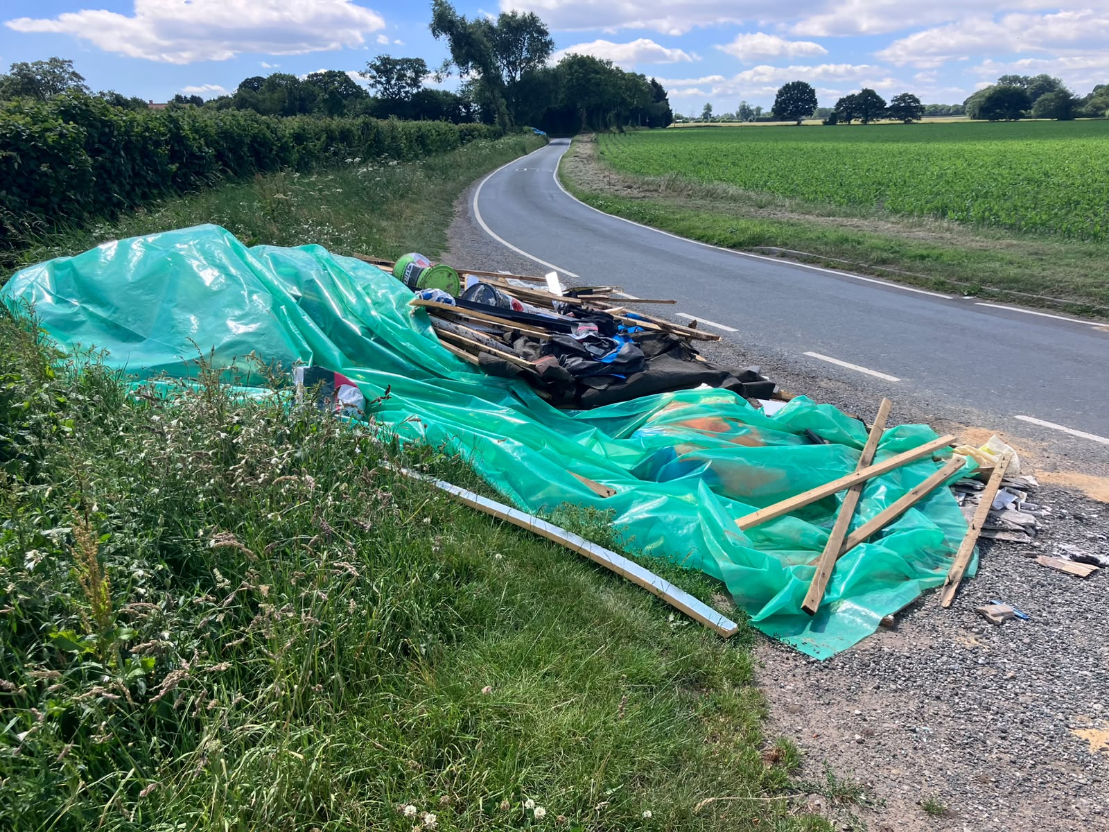 Council took eight weeks to remove asbestos waste from York road