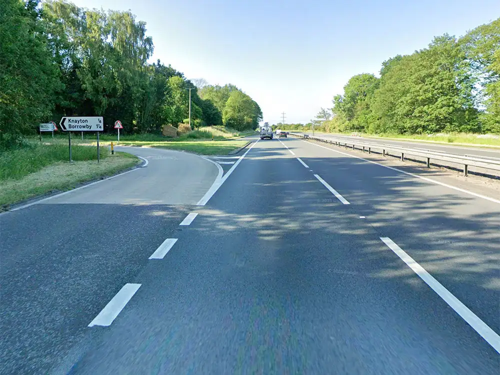 Driver rescued after car crashes into a ditch off the A19