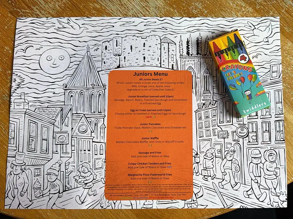 York cafe partner with USA children’s illustrator to launch new kids menu