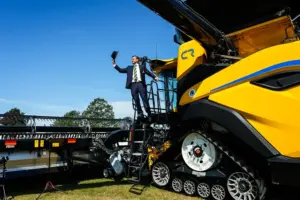 World’s largest combine harvester arrives as Great Yorkshire Show gets underway