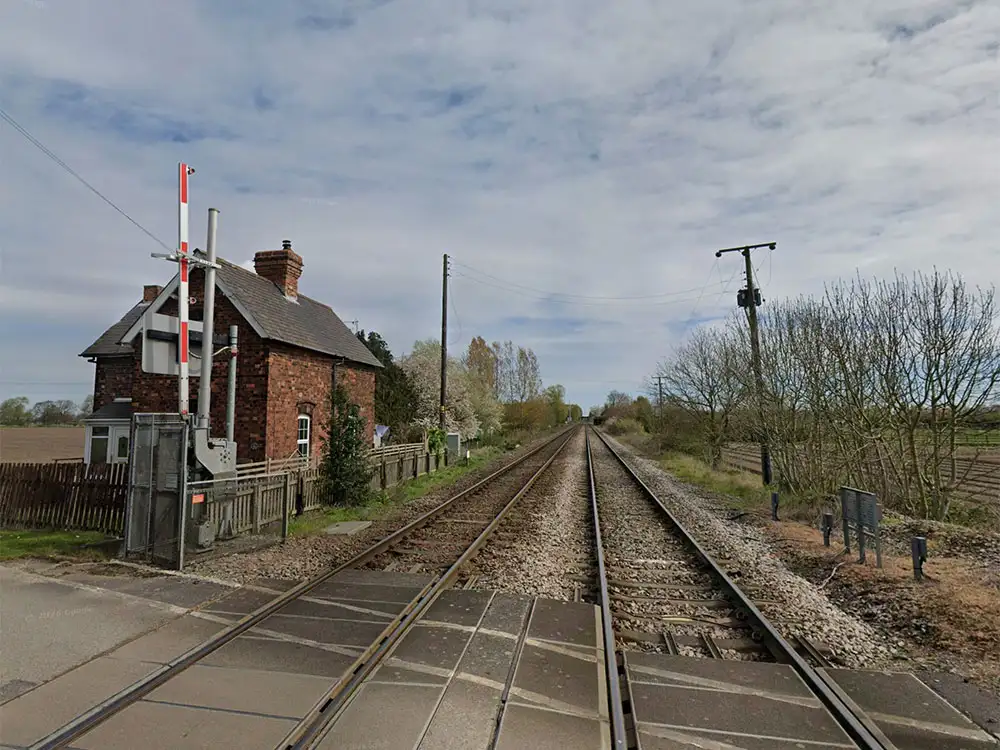 Fire breaks out next to railway line in North Yorkshire village