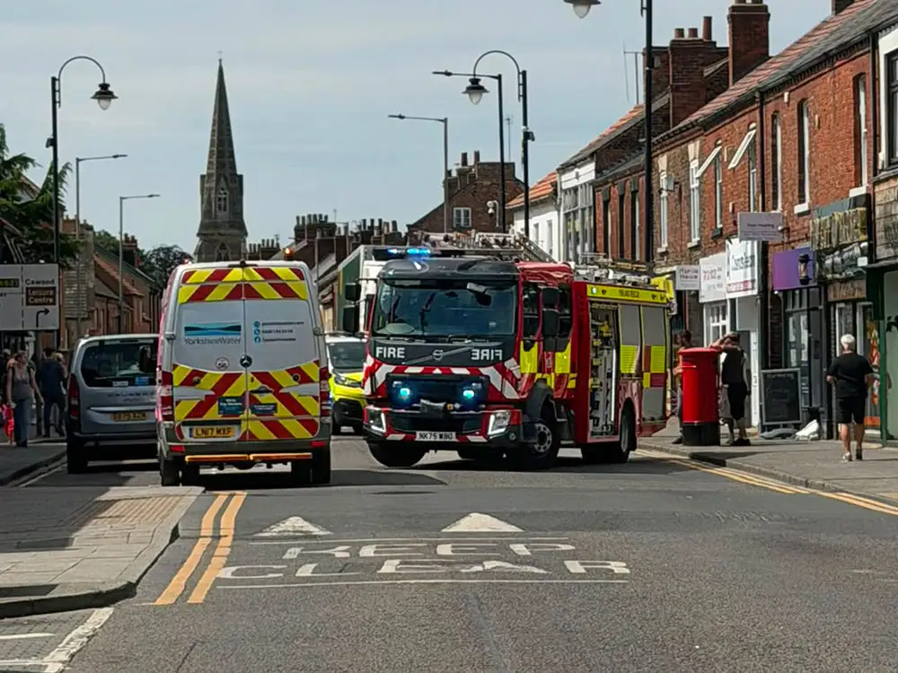 Two-car crash closes main street in Selby