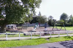 Police want to trace a man after a public decency incident in a play park