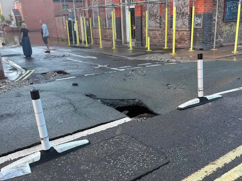 York roads remain closed after water mains burst that flooded streets