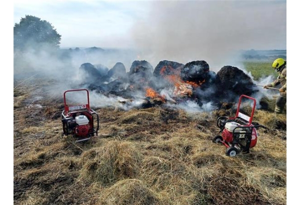 Teenage boy helping police with enquiries after farmland fire