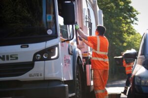 Member of York bin crew member injured by needle sticking out of a bag