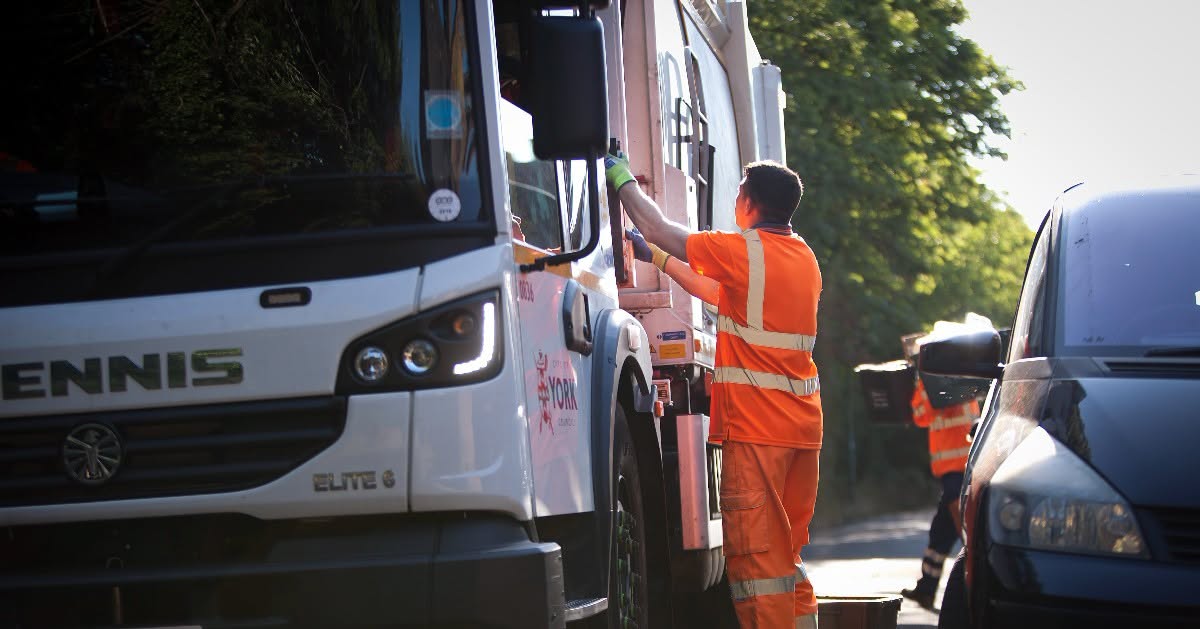 Member of York bin crew member injured by needle sticking out of a bag