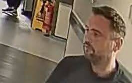 CCTV image issued after a bike theft at hospital