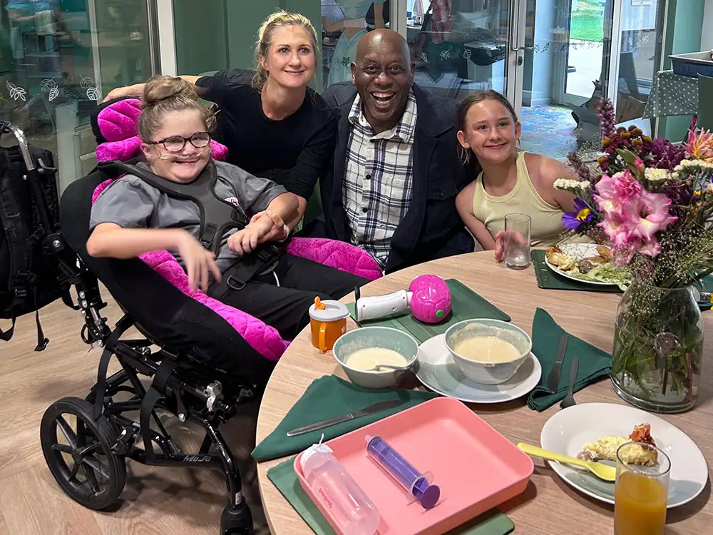 Star chef Ainsley entertains on visits to children’s hospice and York store