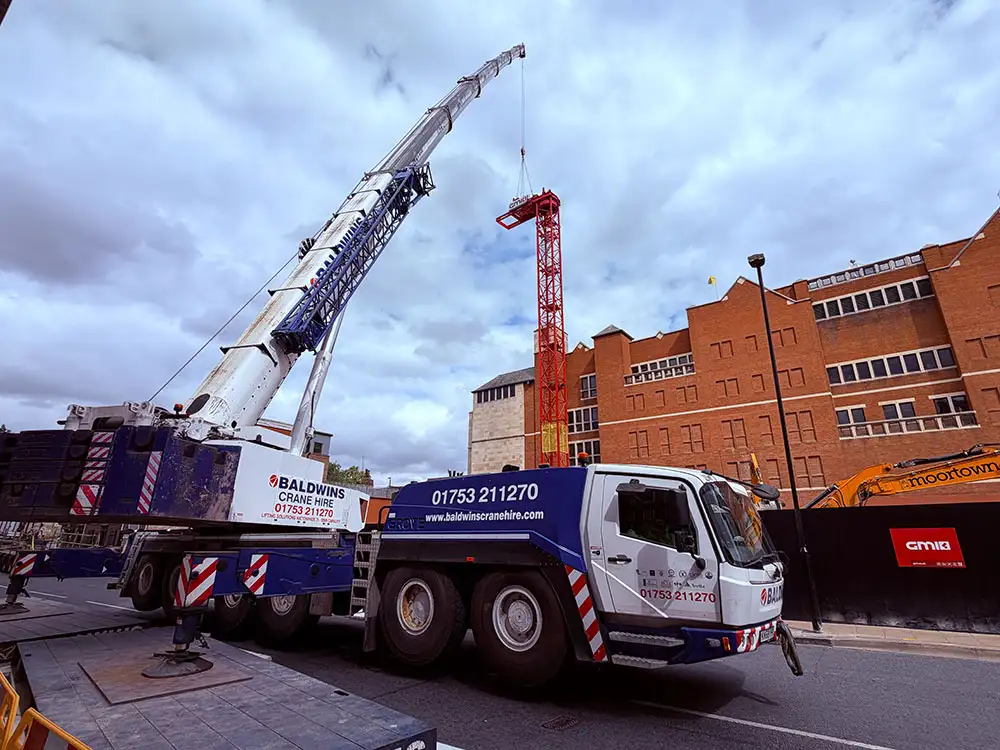 Watch: Large crane stops traffic in York as it works on new hotel