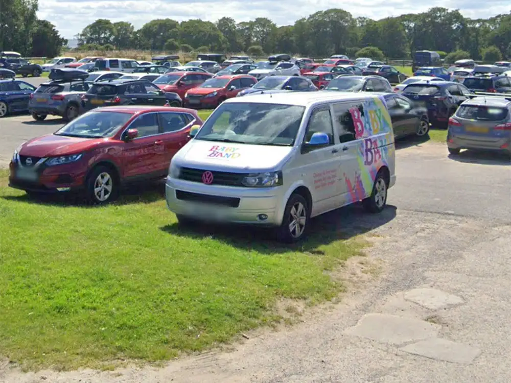 Police investigate video of ‘idiot ripping up’ North Yorkshire car park in an Audi