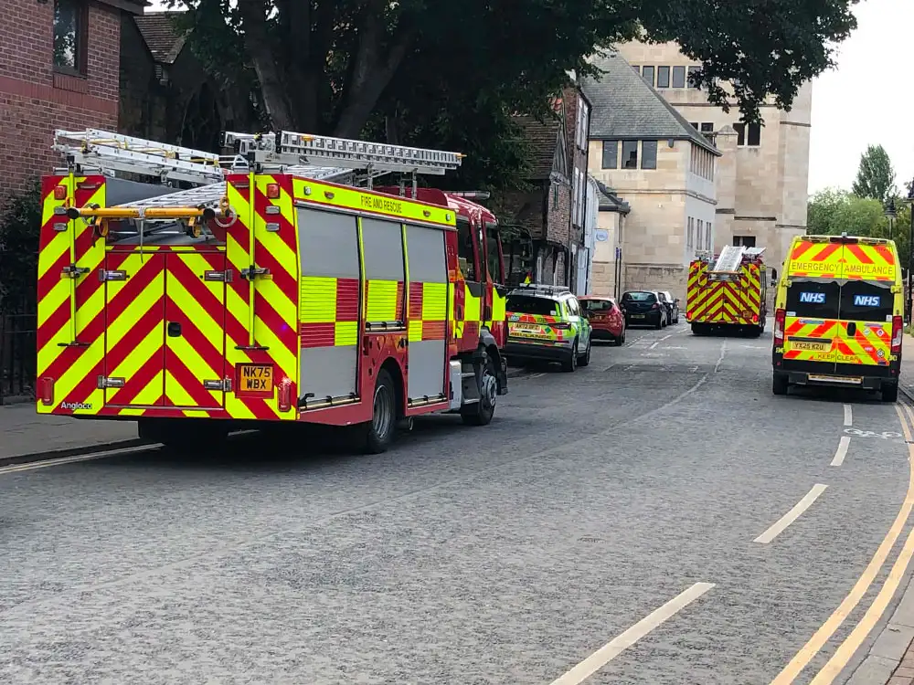 Large emergency service response to river incident in York