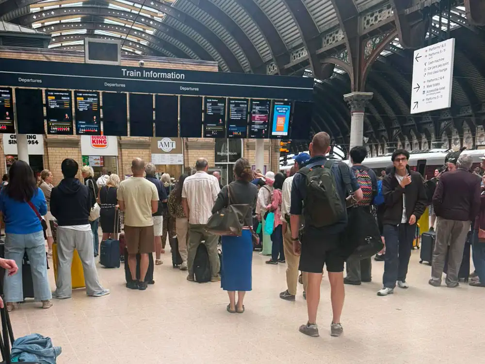 Trains between York and London cancelled or delayed after person hit by train