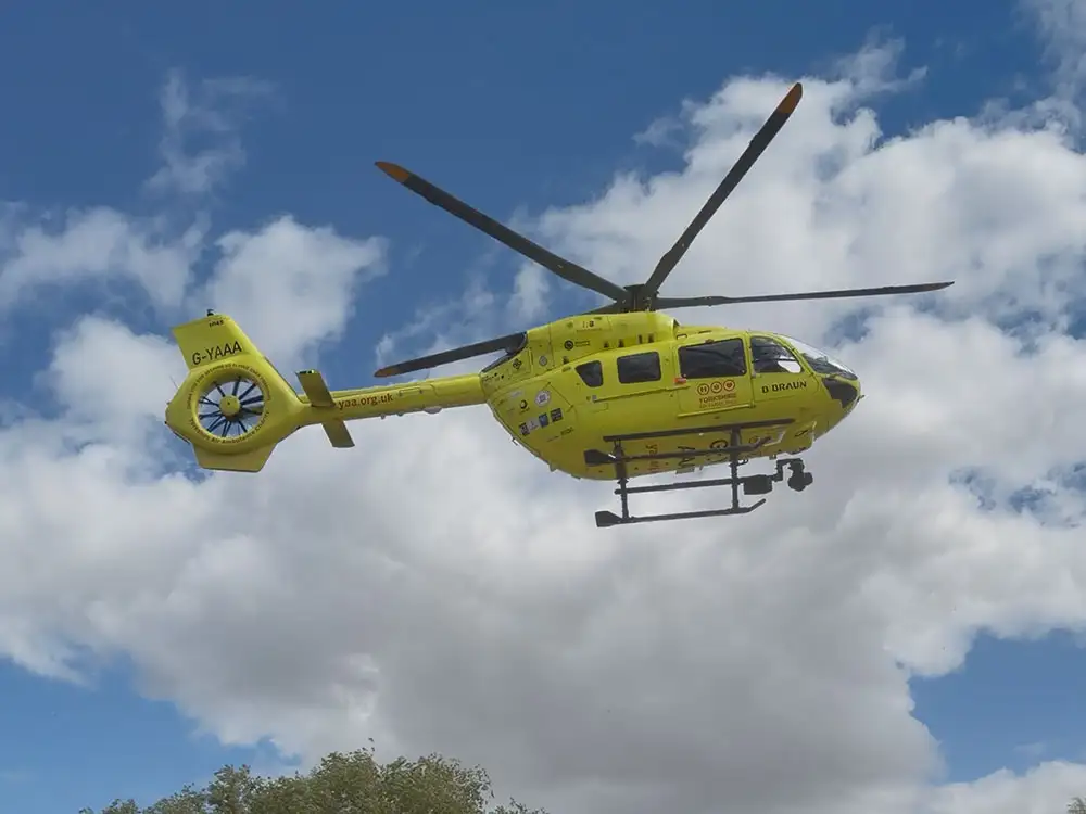 Air ambulance called to serious crash near York