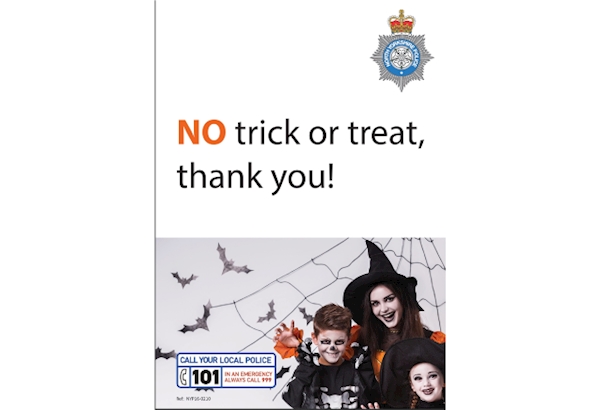 No trick or treat posters available to download
