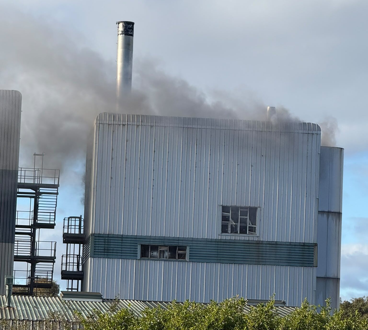 Crews tackle fire at a Selby chemical works