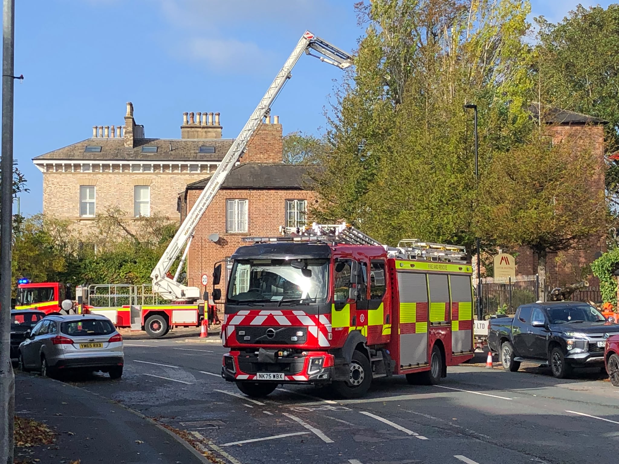 Work to make tree safe closes main road as Storm Boelo batters North Yorkshire
