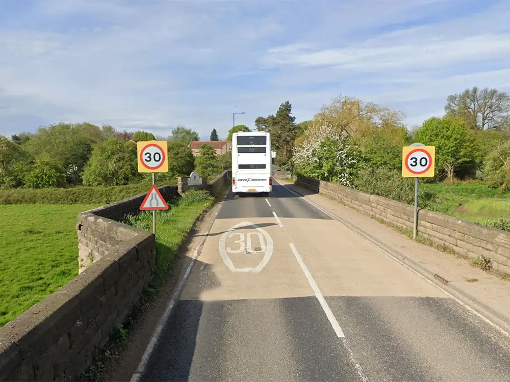 Driver freed after crash in North Yorkshire village