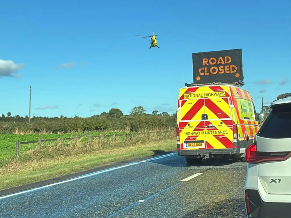 Updated: A19 reopens after police called in over concerns for man’s welfare