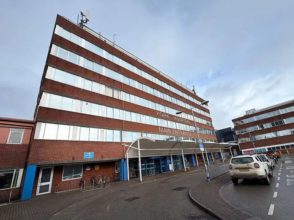 Man seriously injured after falling from second-floor window at York Hospital