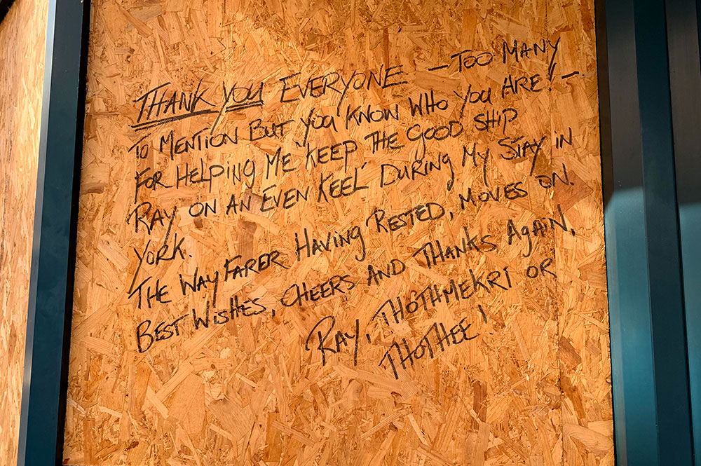 Who is ‘Thothee’? Mystery message left in York shop window
