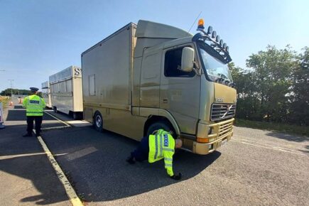 Three arrested for theft of cooking oil during police road safety checks