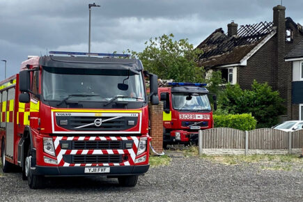 Ferocious house blaze claimed the lives of mother and son despite heroic rescue attempt