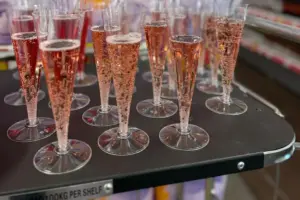 Hundreds queue for York shop opening – complete with fizz and freebies